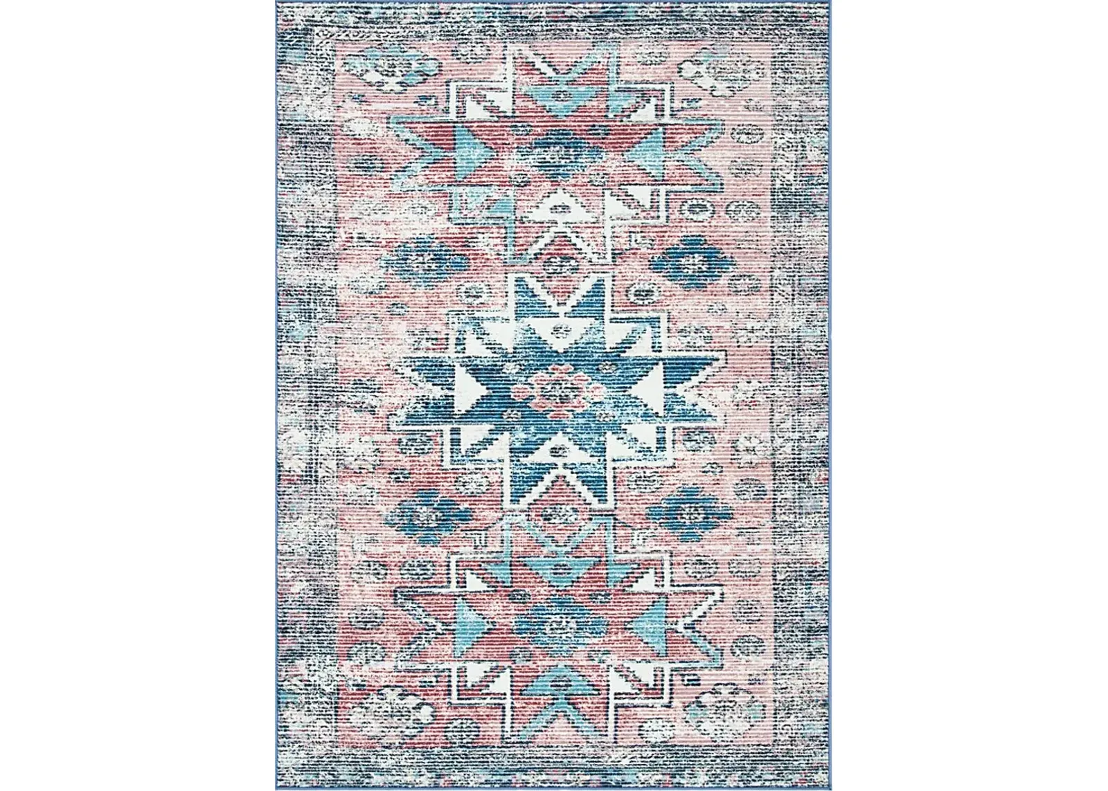 Ozavi Pink/Blue 5'5 x 7'7 Rug