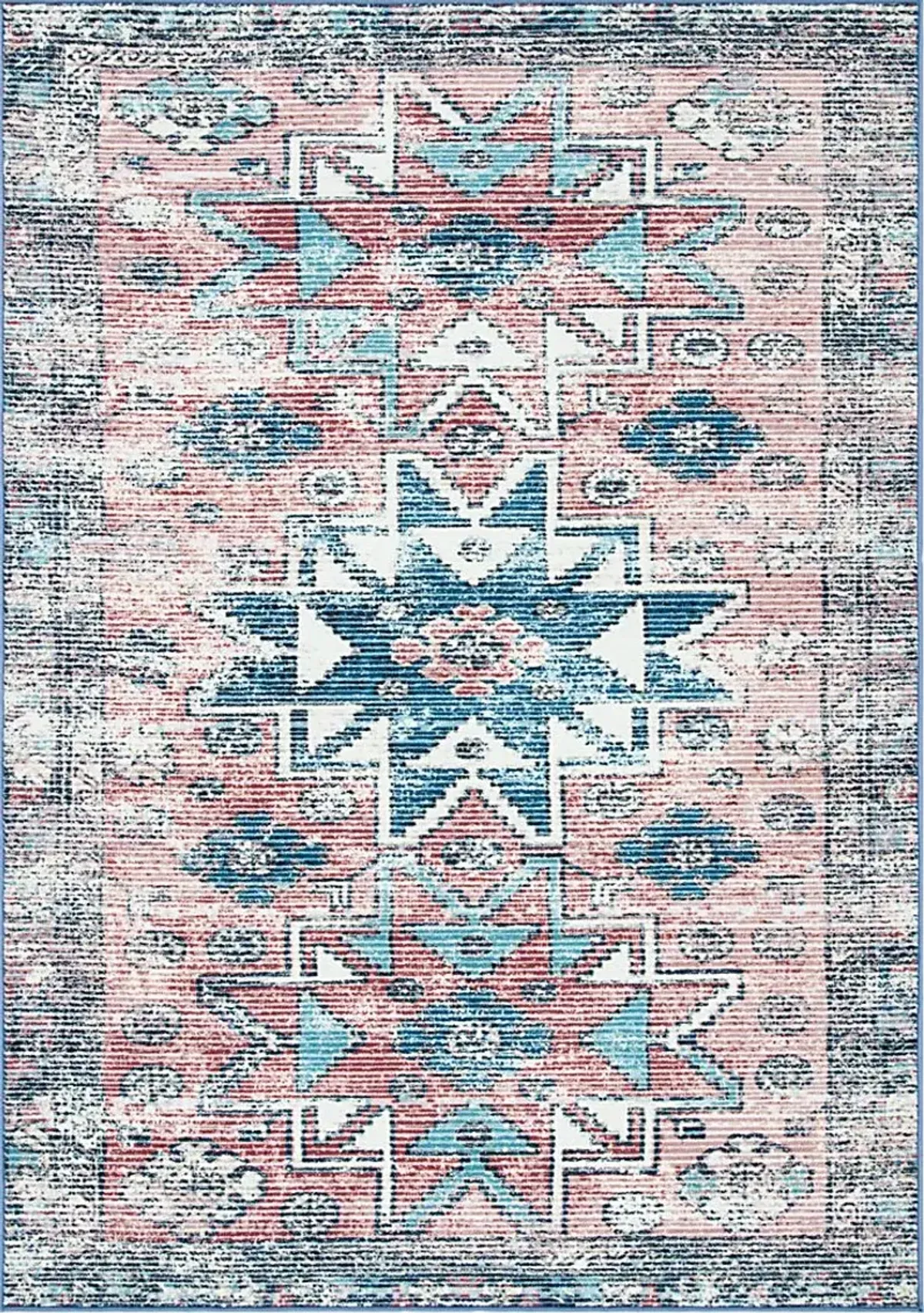 Ozavi Pink/Blue 5'5 x 7'7 Rug