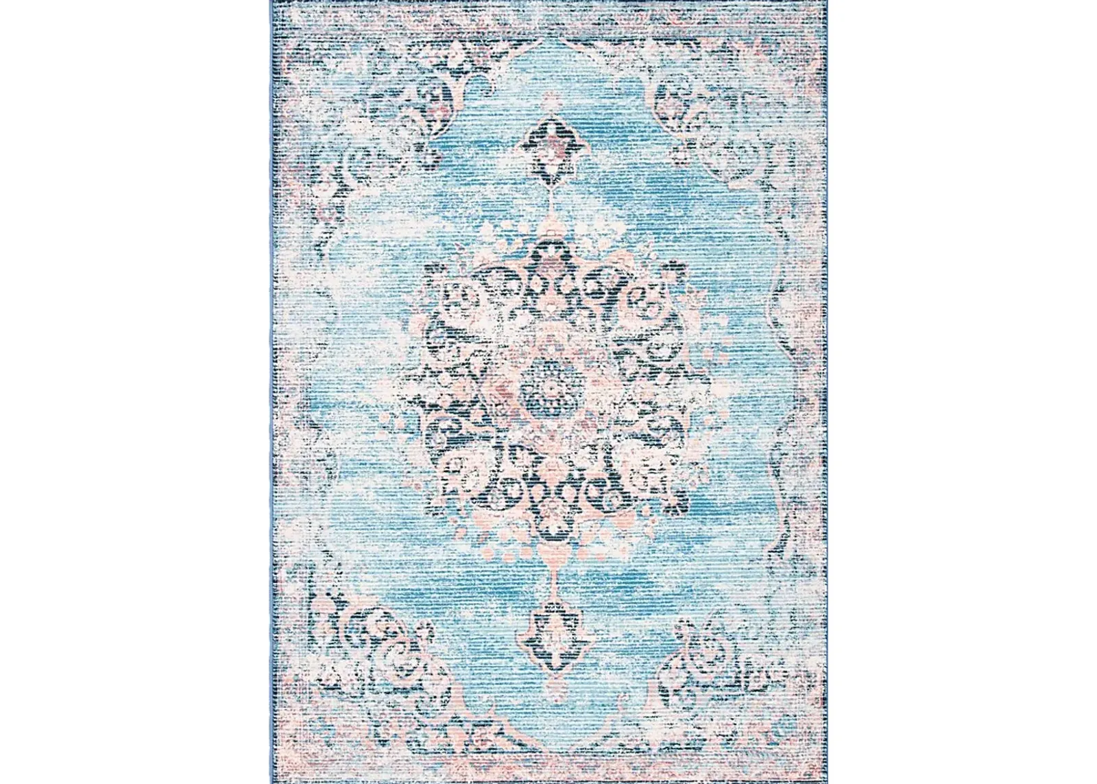 Kakeva Turquoise/Pink 5'5 x 7'7 Rug