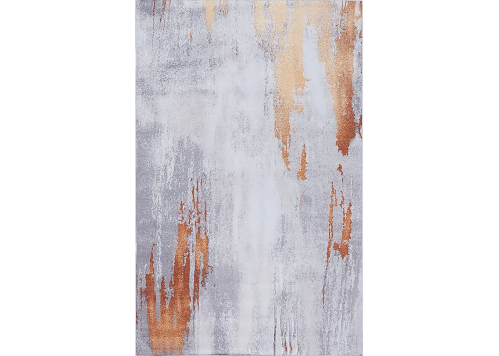 Ichana Gray/Rust 5' x 8' Rug