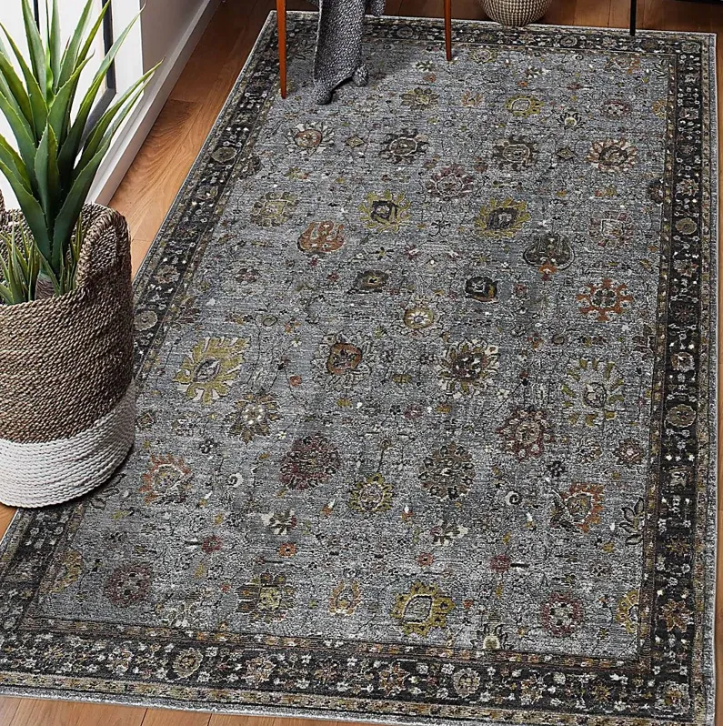 Dewmire Gray 5'3 x 7'10 Rug