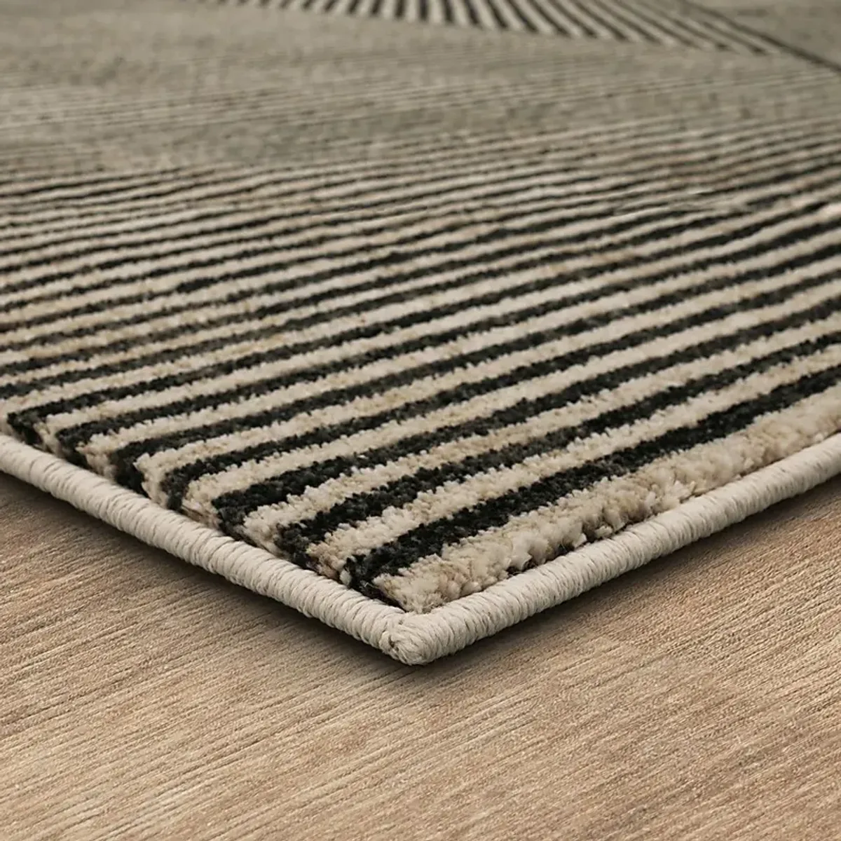 Bobby Berk Linea Black 5'3 x 7'10 Rug