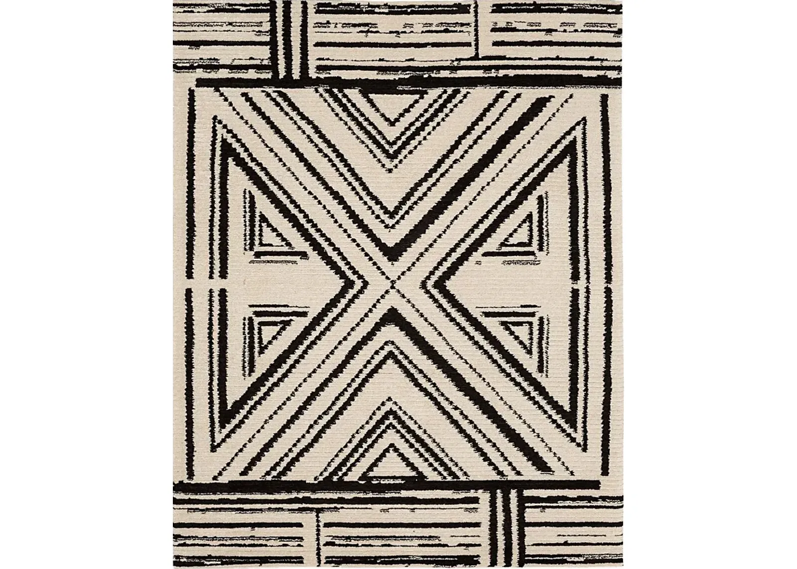 Bobby Berk Four Corners Black 5' x 8' Rug