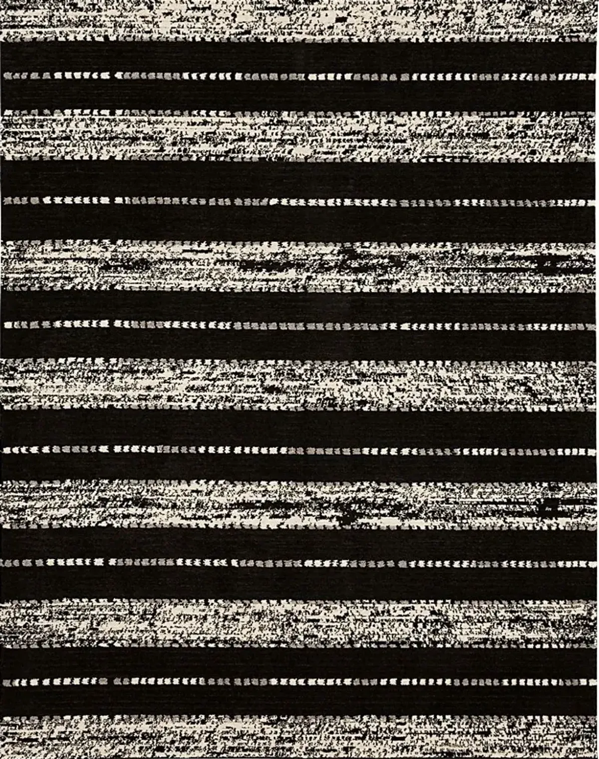 Bobby Berk Traverse Lanes Black 5' x 8' Rug