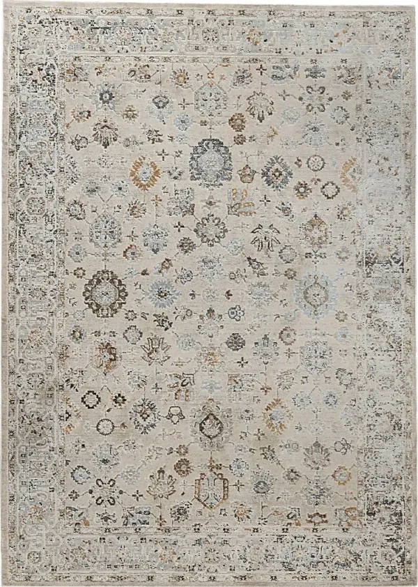 Dewmire Ivory 5'3 x 7'10 Rug