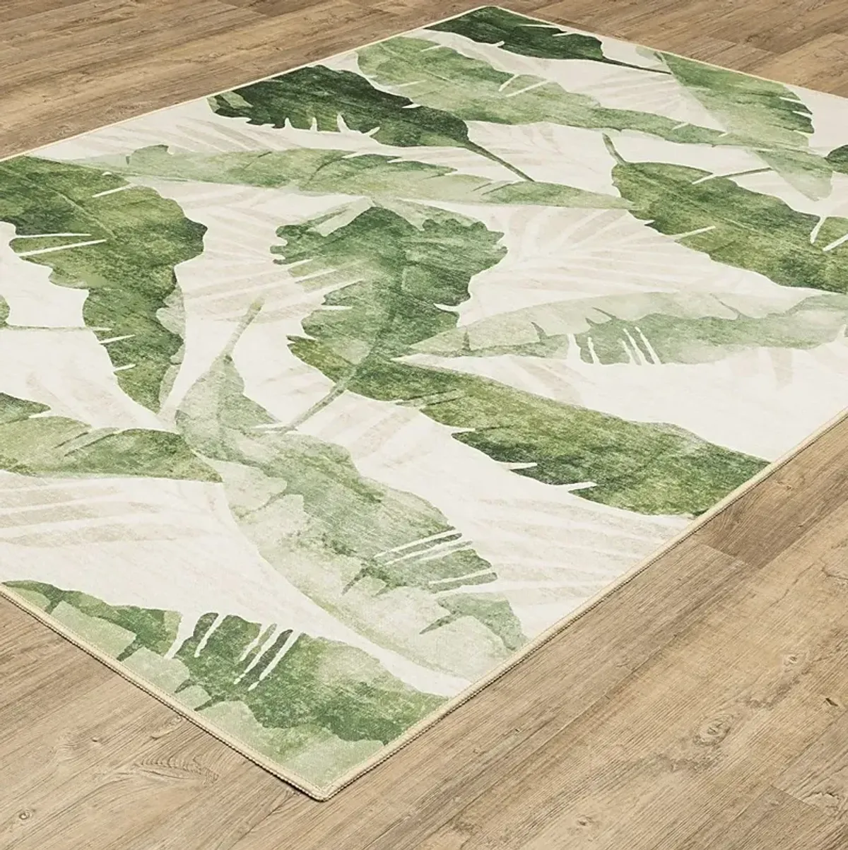 Palmradio Green 5' x 7' Rug