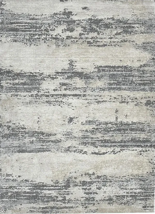 Ekime Gray/Blue 5'3 x 7'9 Rug