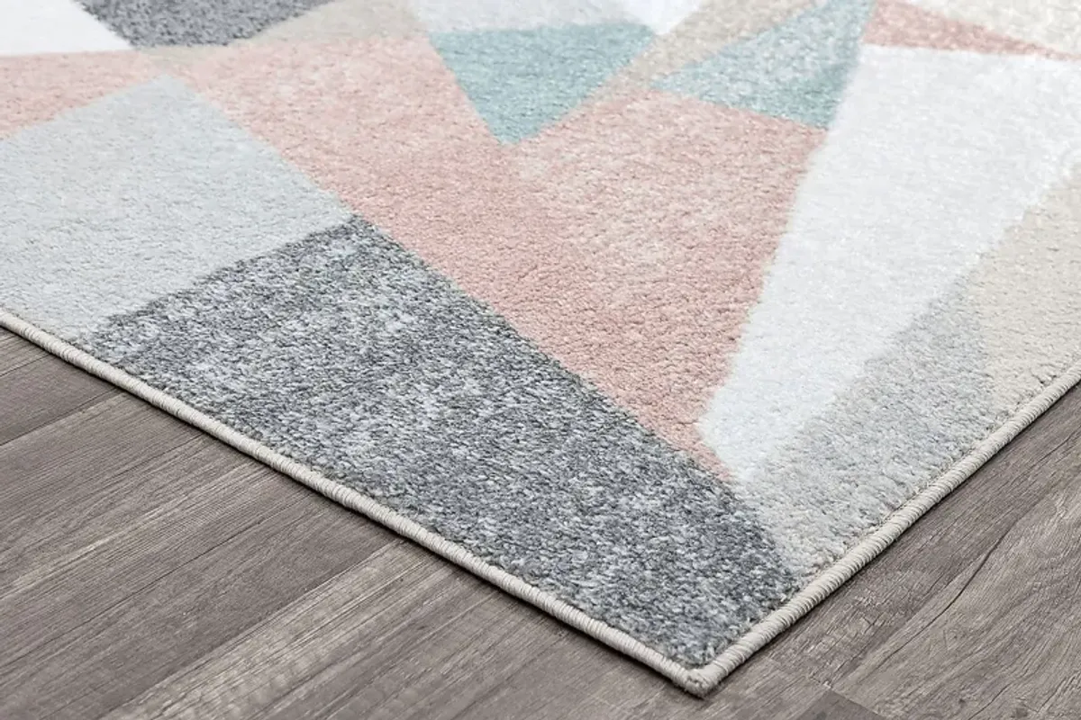 Wohlem Pink/Multi 5' x 7'6 Rug