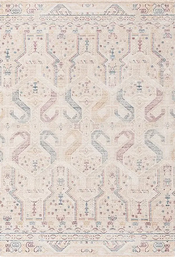 Zulfa Ivory 5'3 x 7'10 Rug