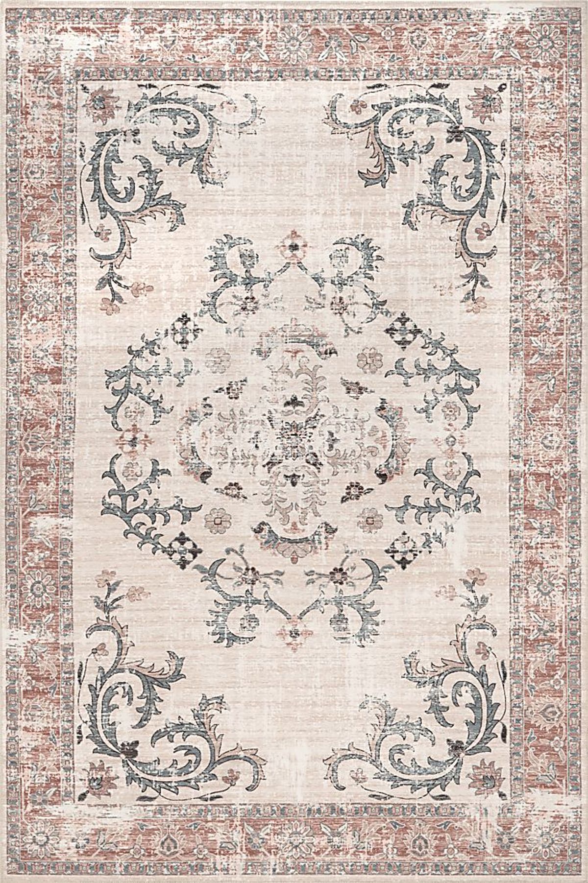 Iruna Light Gray 4' x 6' Rug