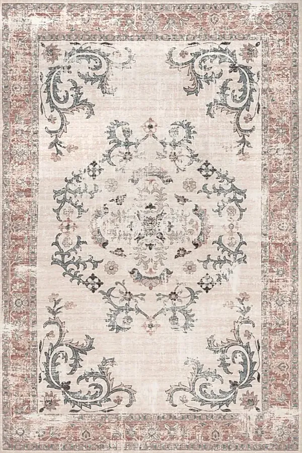 Iruna Light Gray 5' x 8' Rug