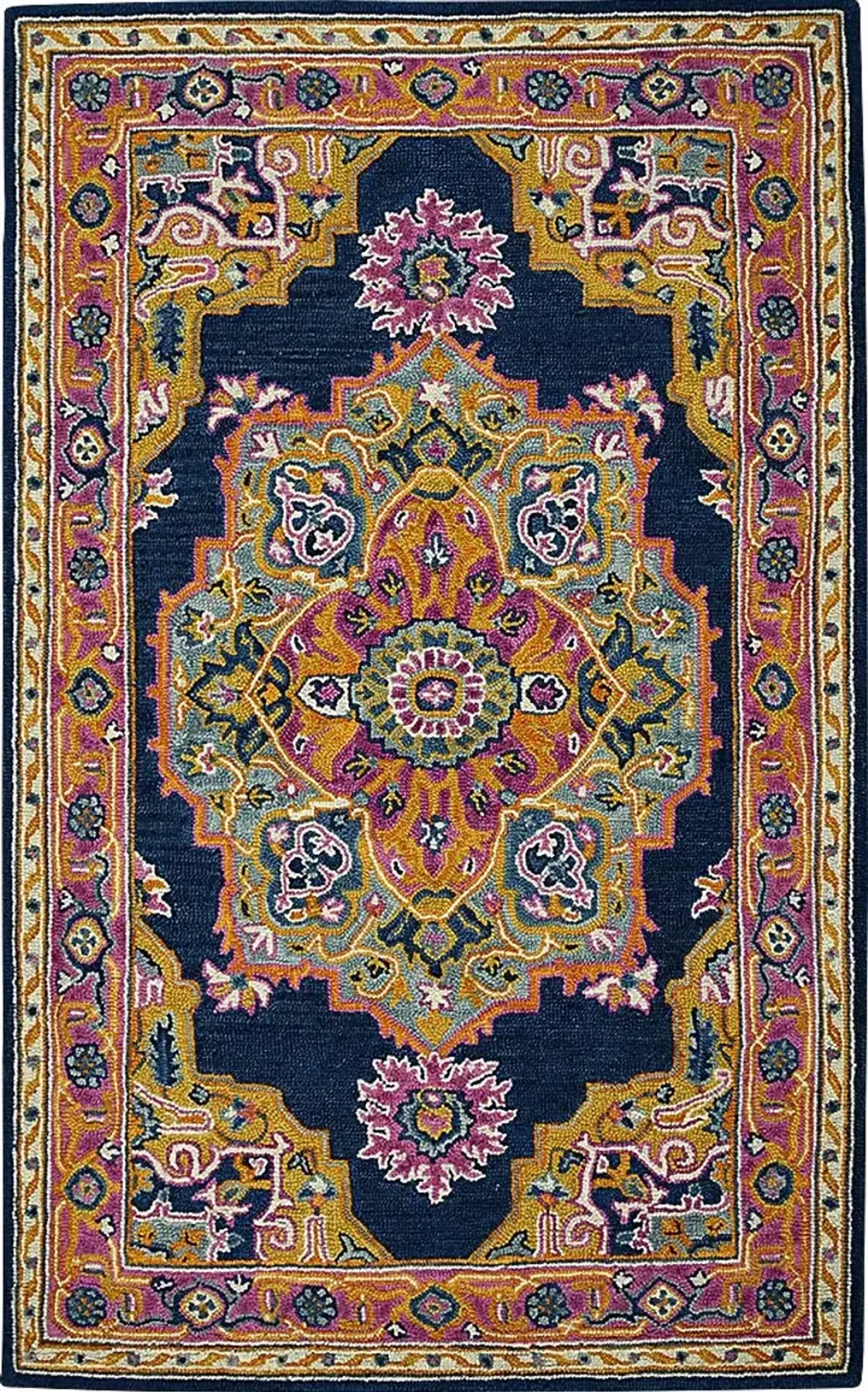 Varia Navy 5' x 8' Rug