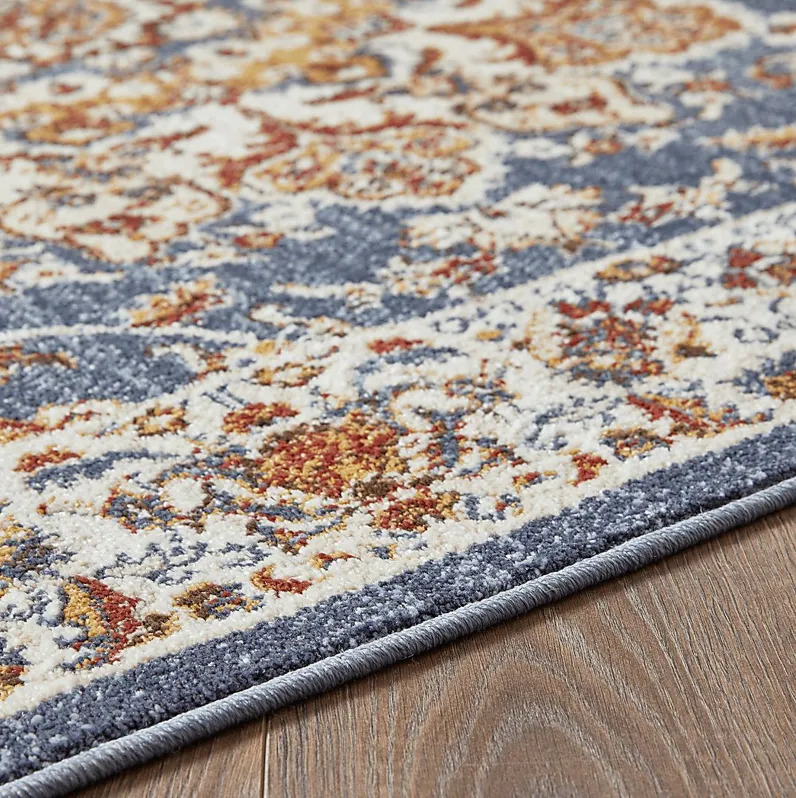 Amrenta Blue 5'3 x 7'3 Area Rug