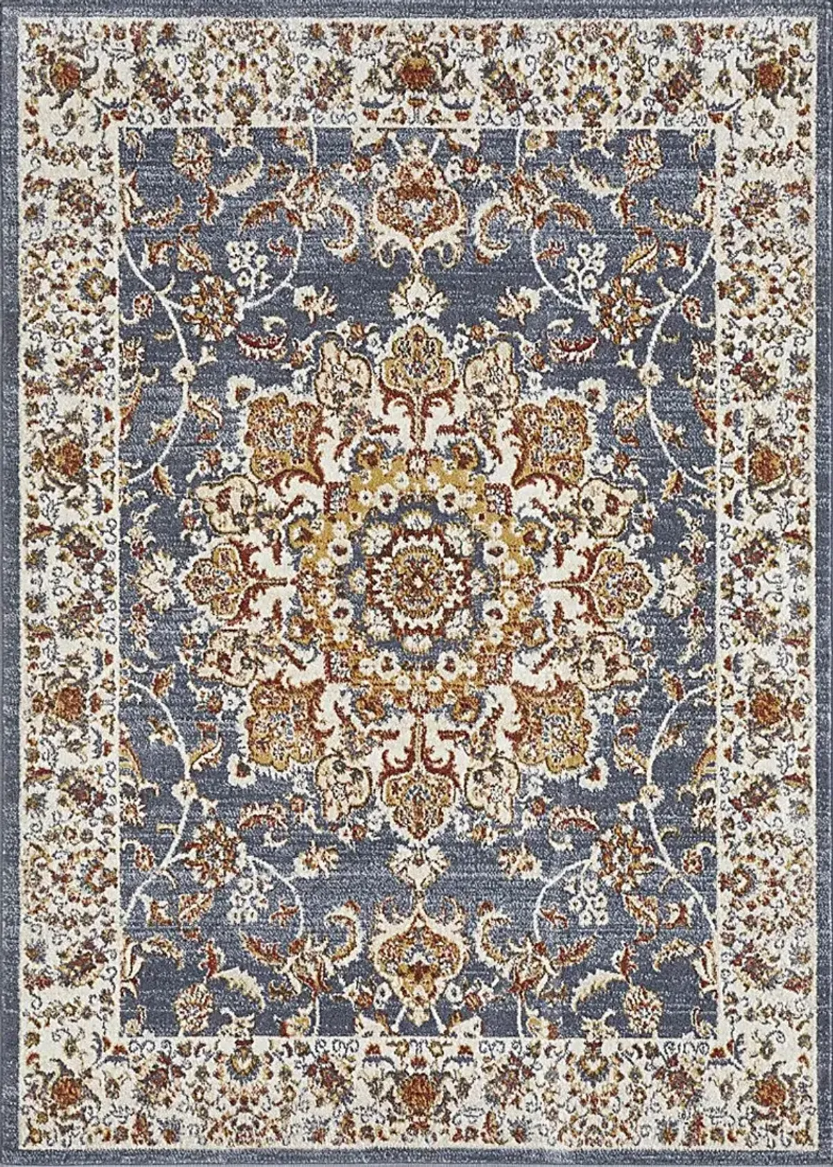 Amrenta Blue 5'3 x 7'3 Area Rug