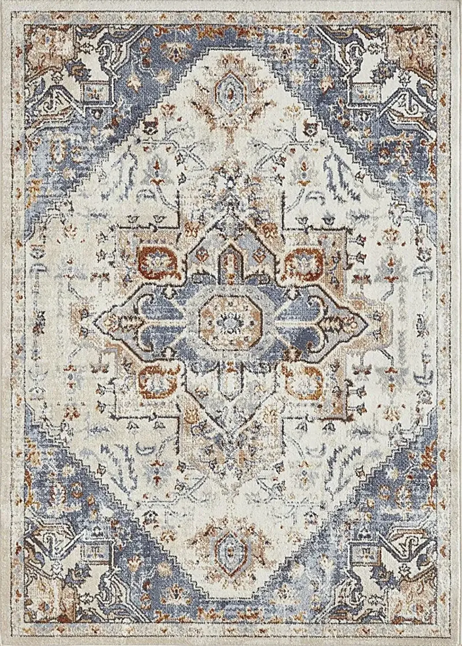 Obinda Cream 5'3 x 7'3 Area Rug