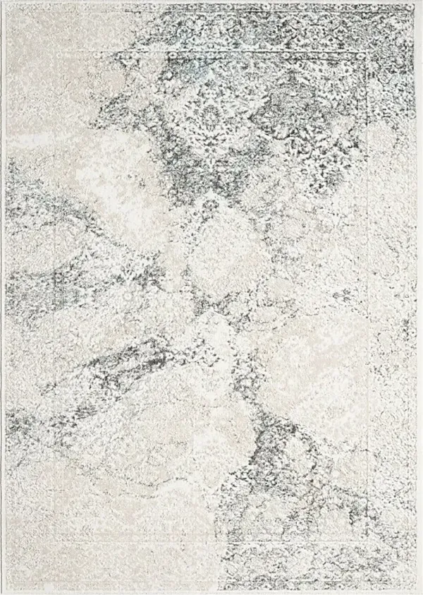 Digsoll Ivory/Gray 5' x 7' Rug