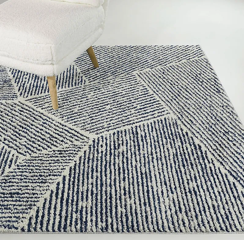 Faippen Ivory/Blue 5'3 x 7' Rug