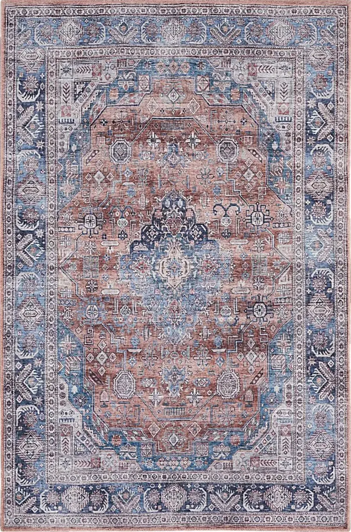 Olith Blue/Multi 5'3 x 7'3 Rug