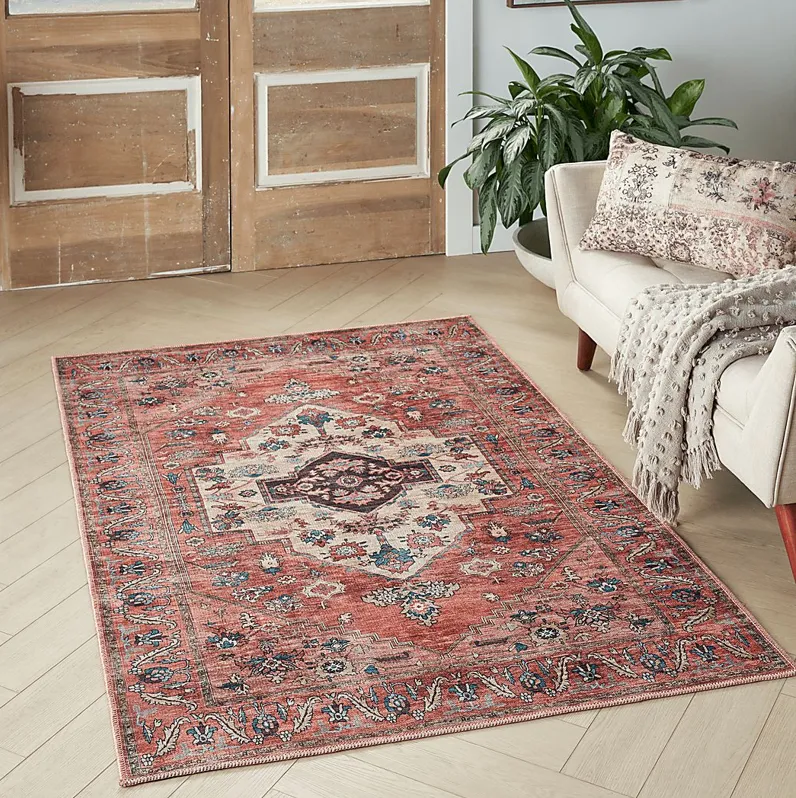 Sagich Rust 5'3 x 7'3 Rug