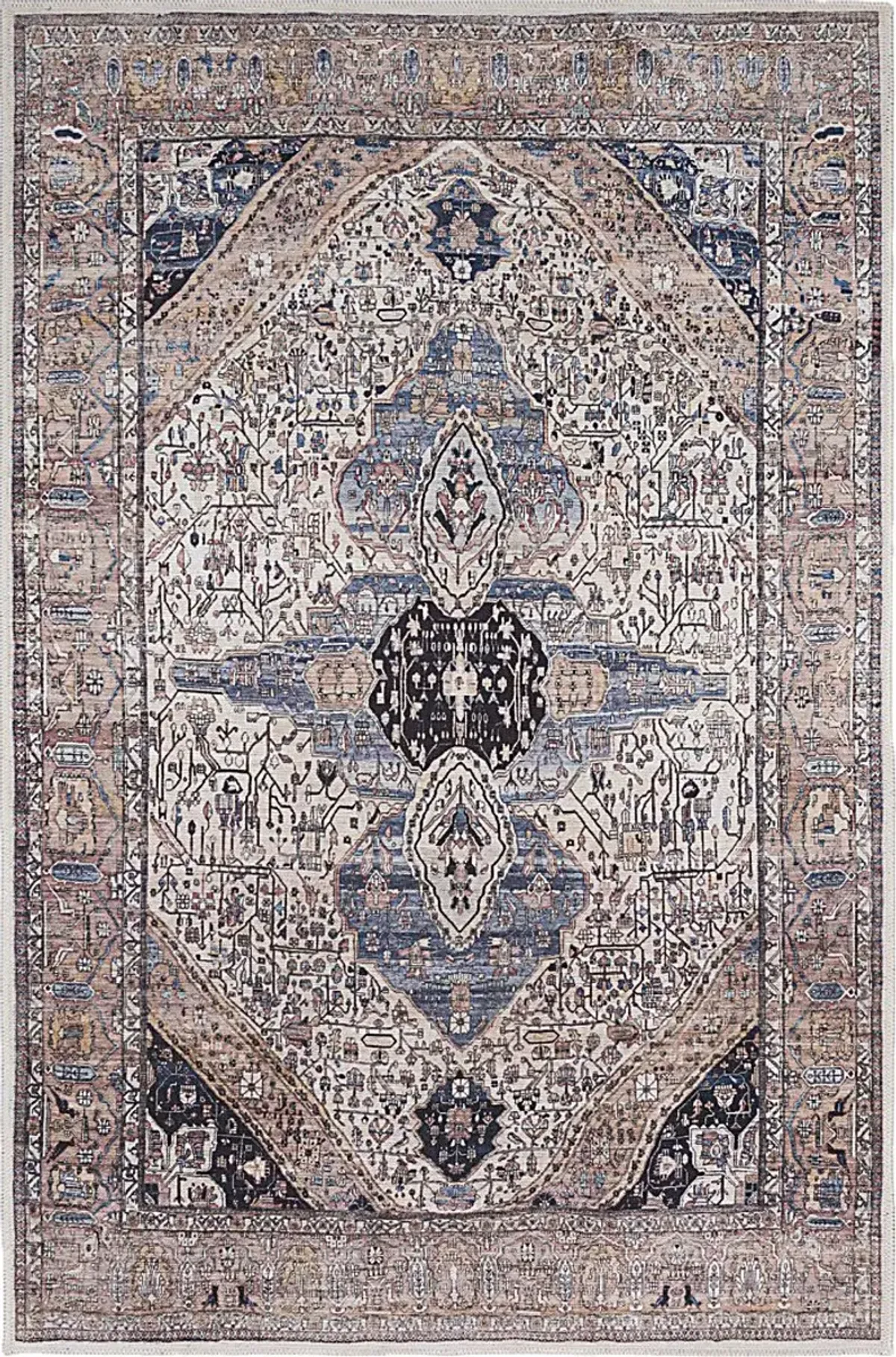 Naicia Blue 5'3 x 7'3 Rug