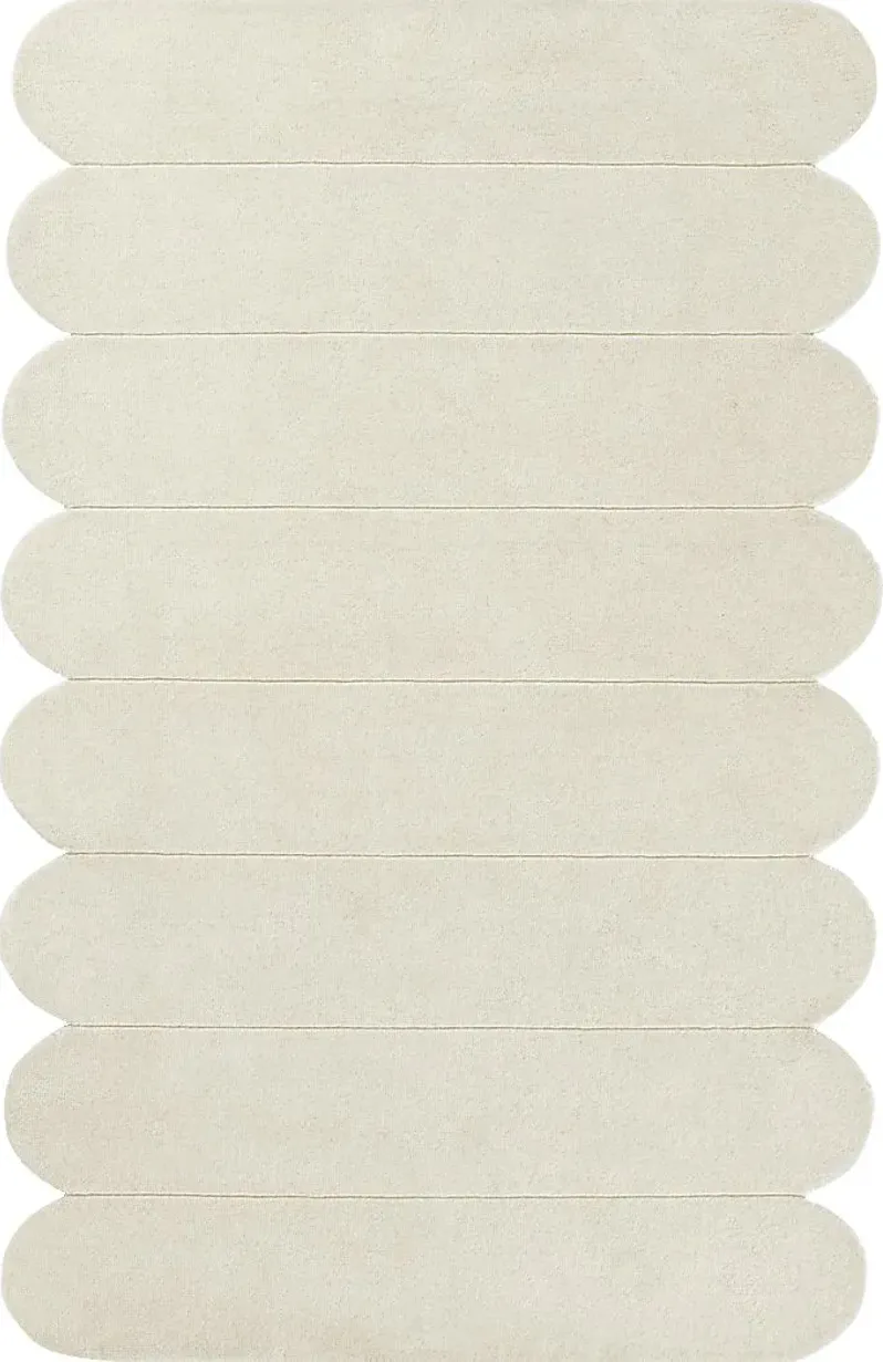 Roffinne Ivory 5' x 8' Rug