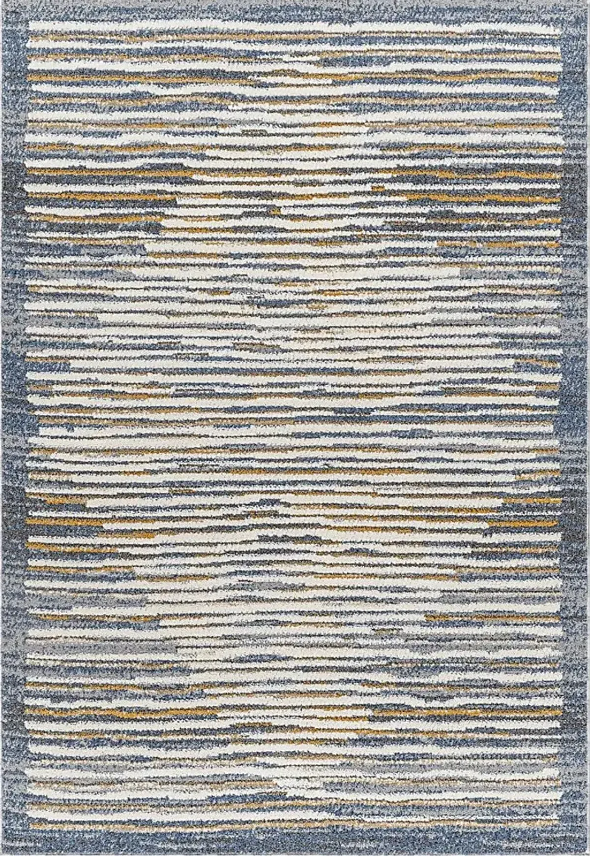 Elfun Blue 5'3 x 7' Area Rug