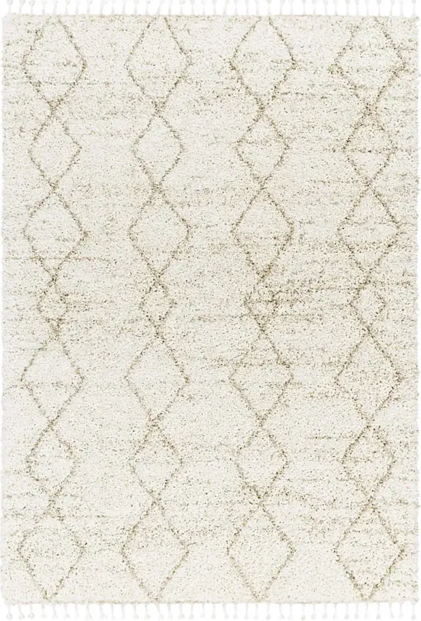 Trovista White 5'3 x 7' Area Rug