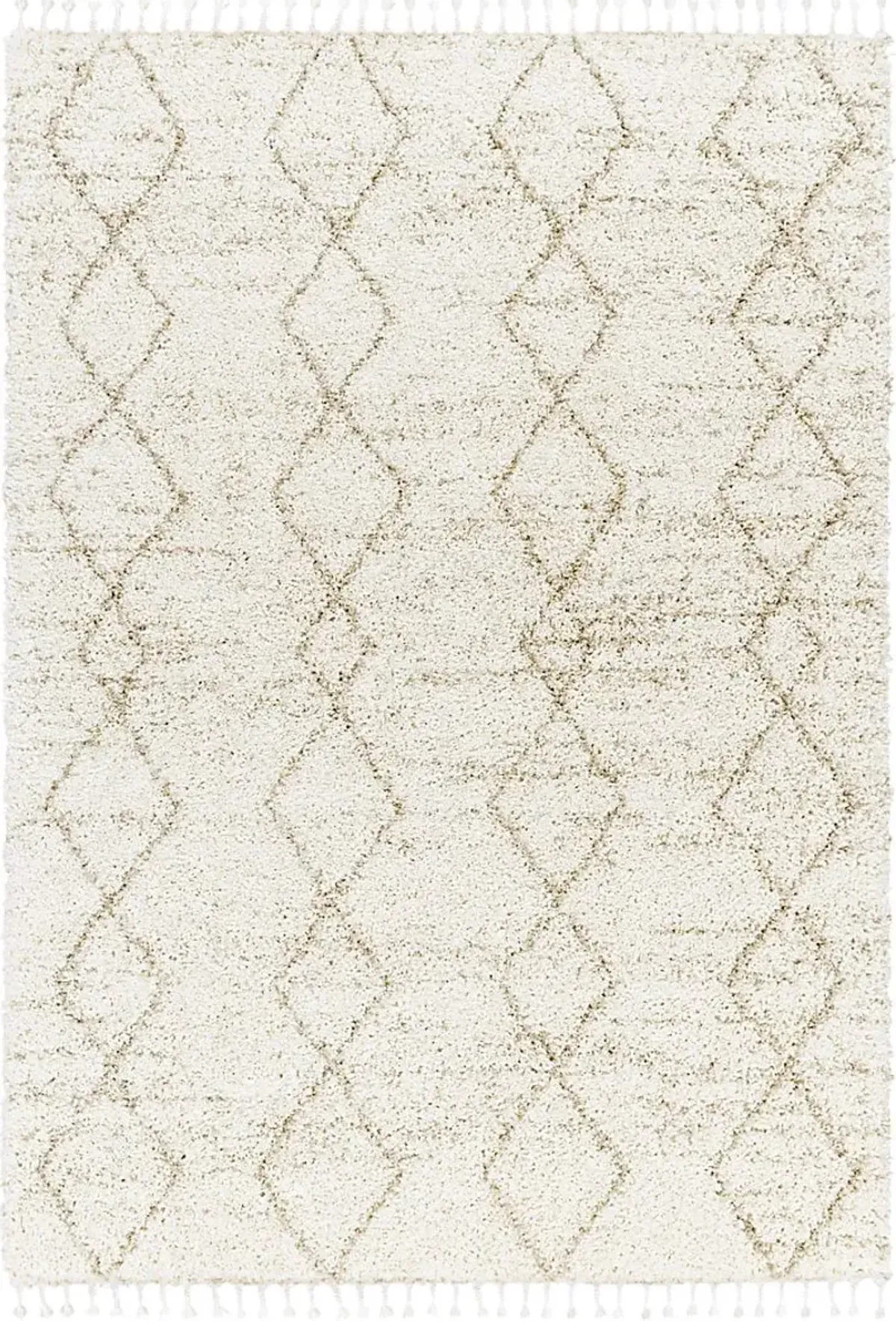 Trovista White 5'3 x 7' Area Rug