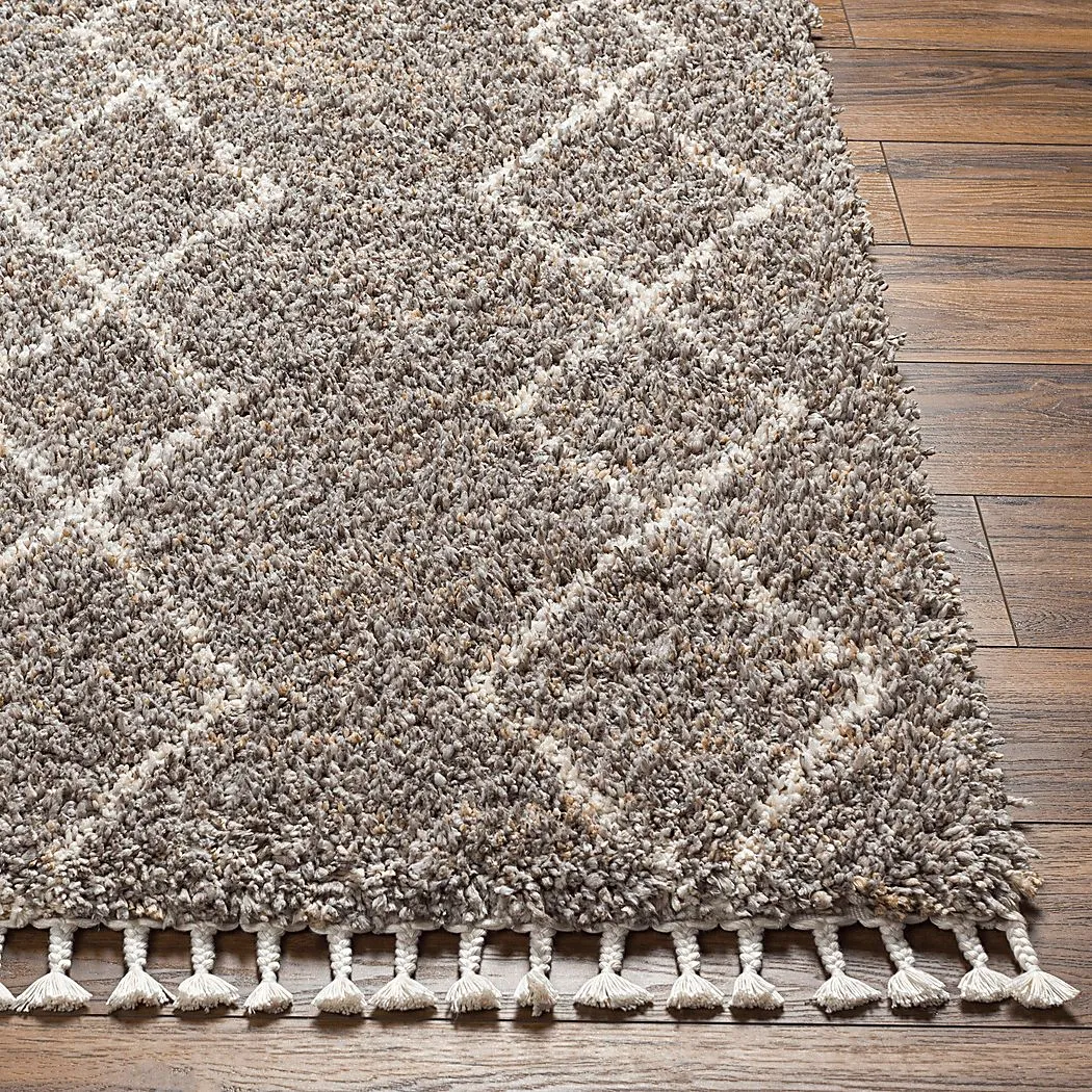 Trovista Gray 5'3 x 7' Area Rug