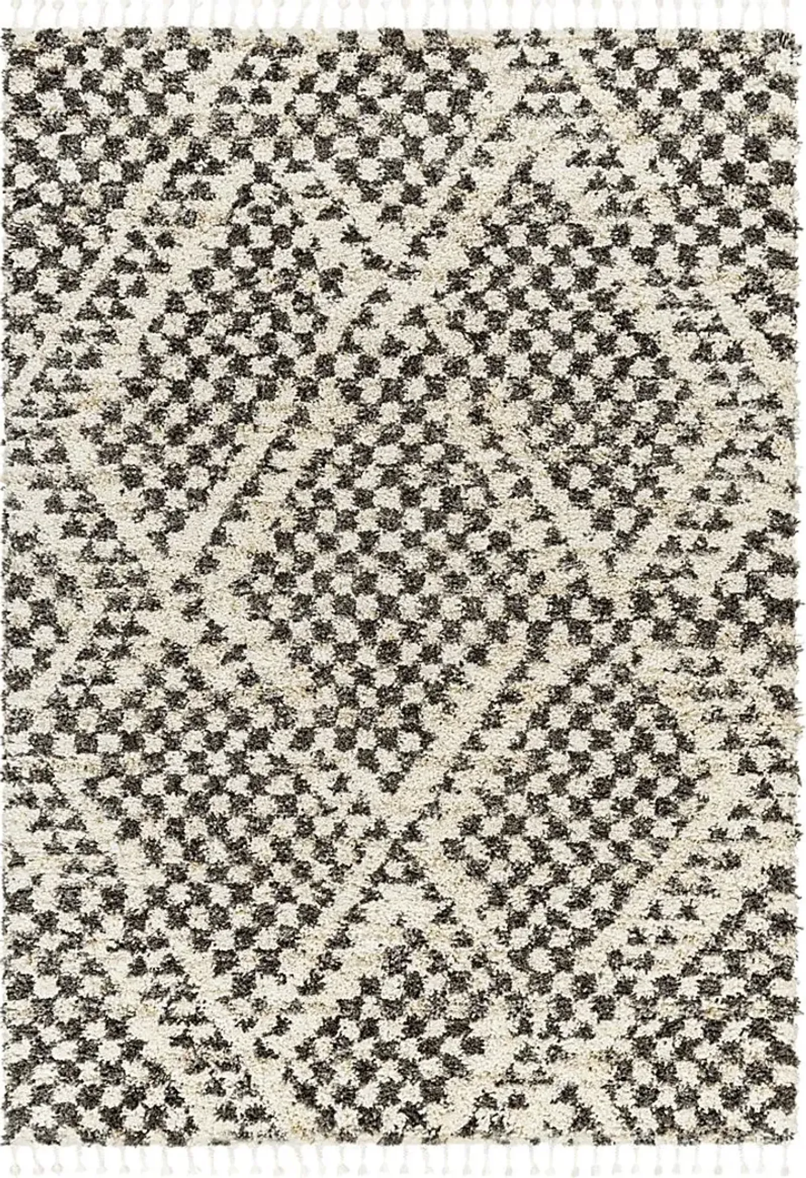 Neena Black 5'3 x 7' Area Rug