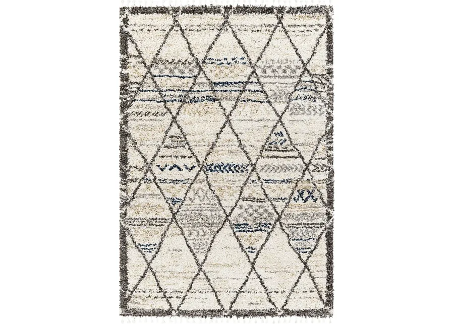 Wilrial Ivory 5'3 x 7' Area Rug