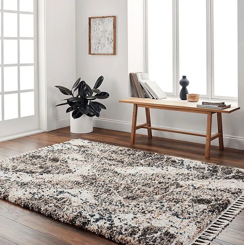 Minnefell Gray 5'3 x 7' Area Rug