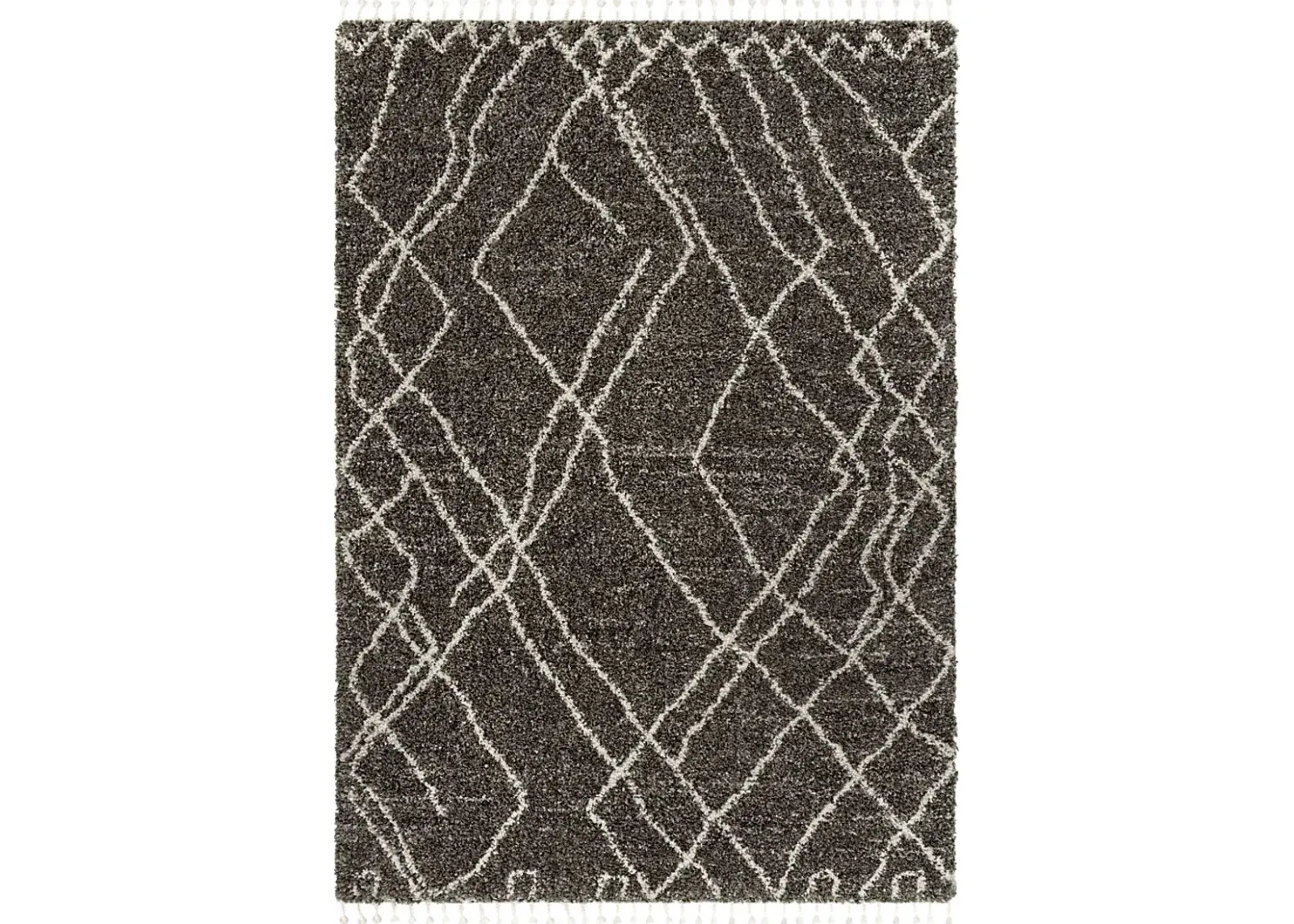 Asval Black 5'3 x 7' Area Rug