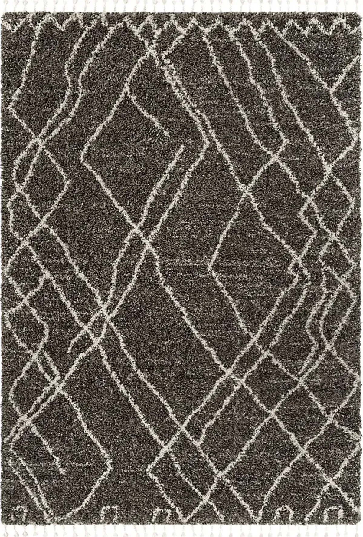 Asval Black 5'3 x 7' Area Rug