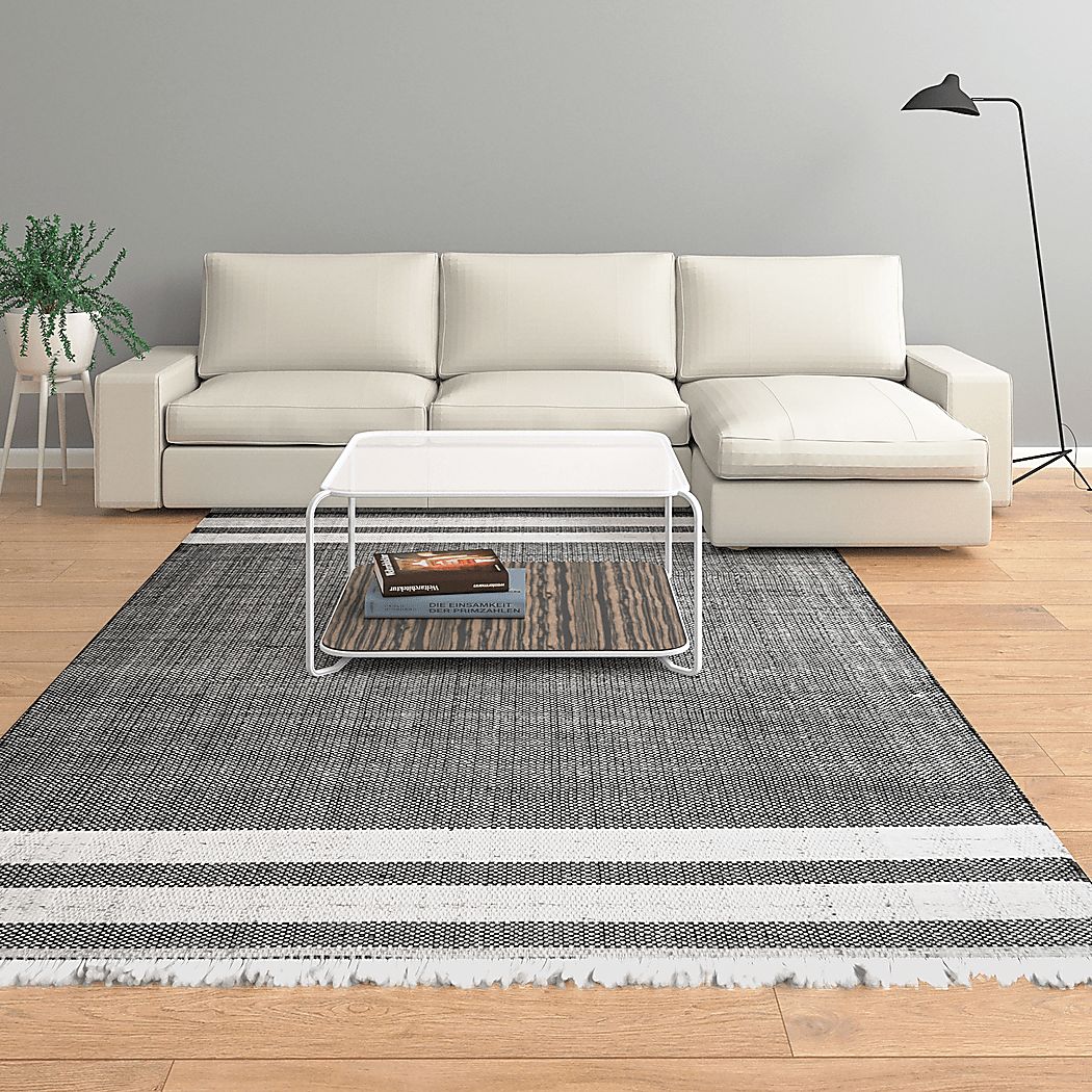 Kebba Steel Gray 5' x 7'9 Indoor/Outdoor Rug