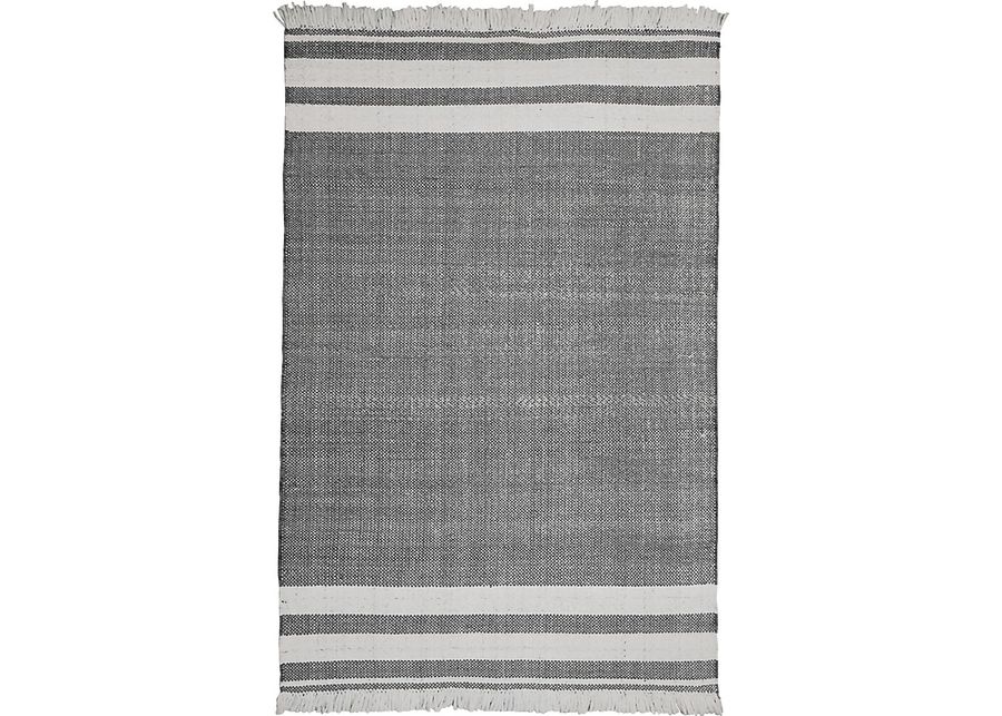 Kebba Steel Gray 5' x 7'9 Indoor/Outdoor Rug