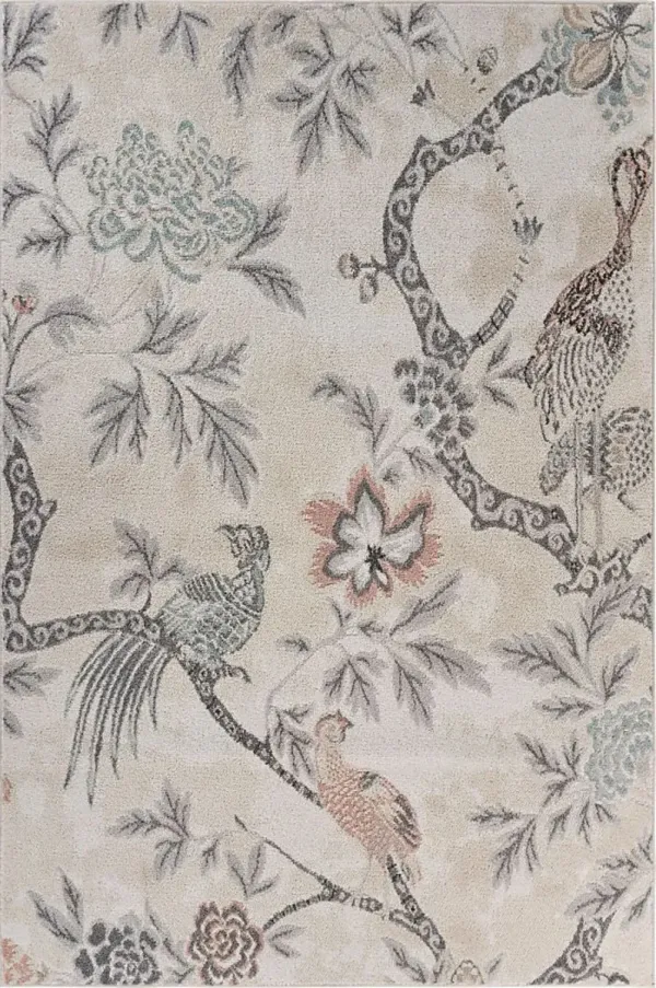 Basara Ivory 5'2 x 7'2 Rug