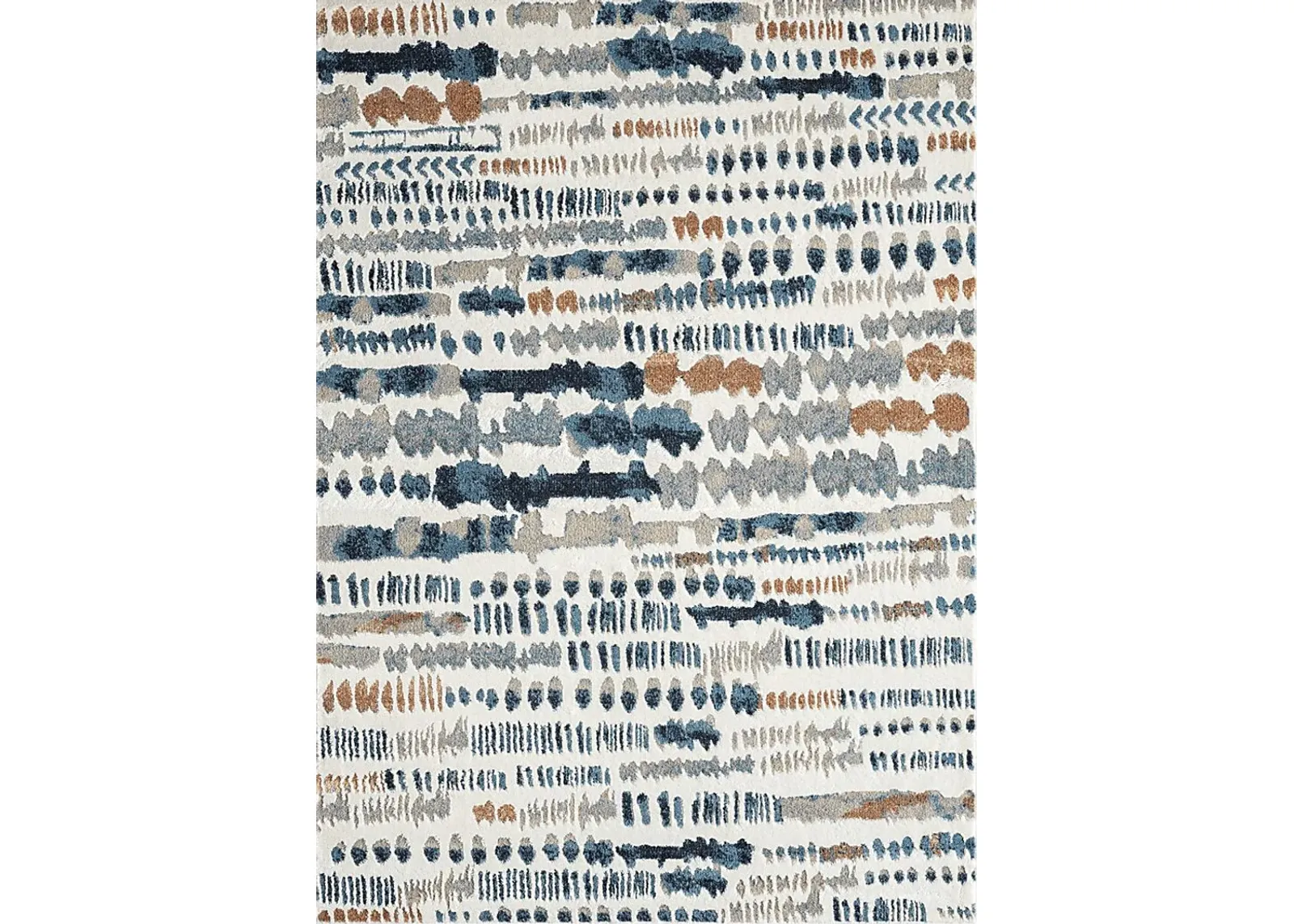 Evette Rios Basili Blue 5'3 x 7' Rug