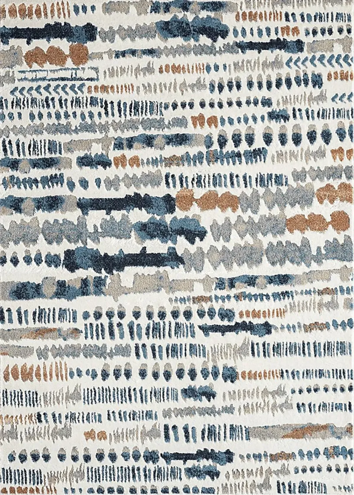 Evette Rios Basili Blue 5'3 x 7' Rug