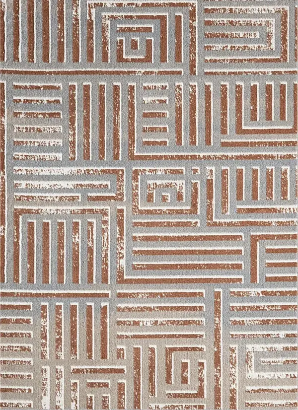 Evette Rios Udae Rust 5'3 x 7' Rug