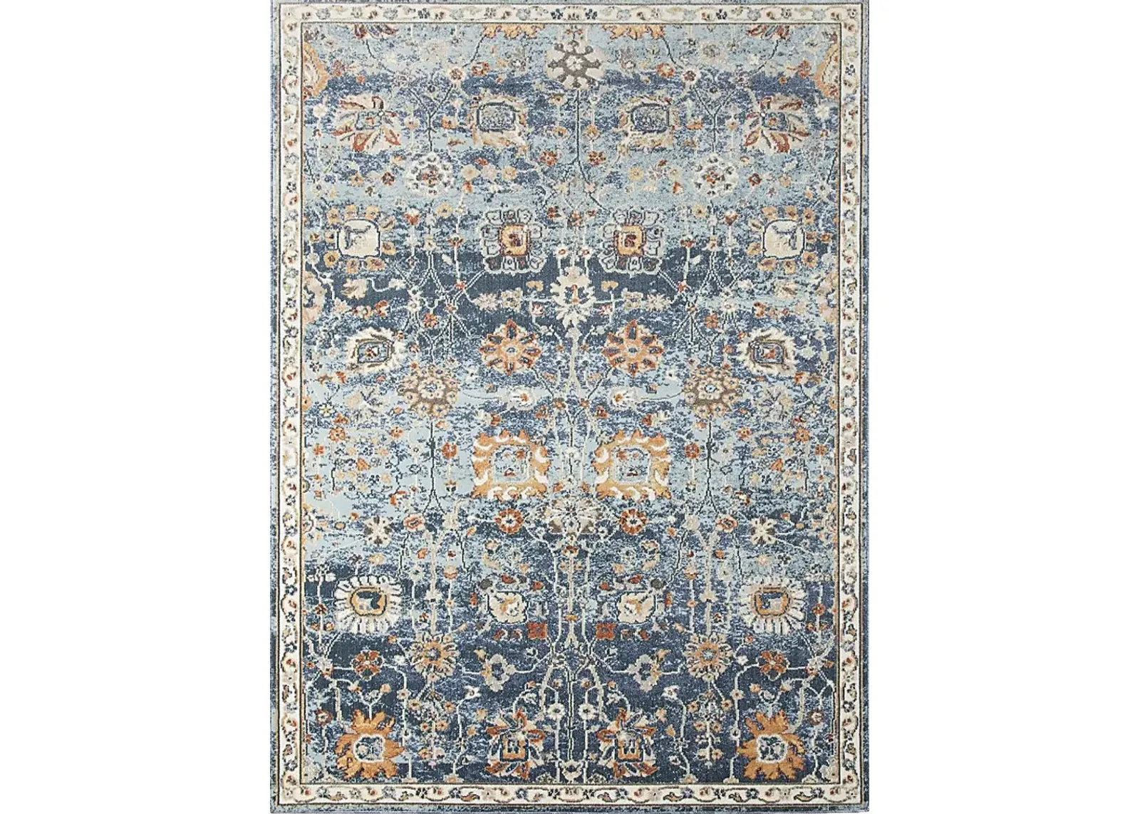 Pilvons Navy 5'1 x 7'6 Indoor/Outdoor Rug