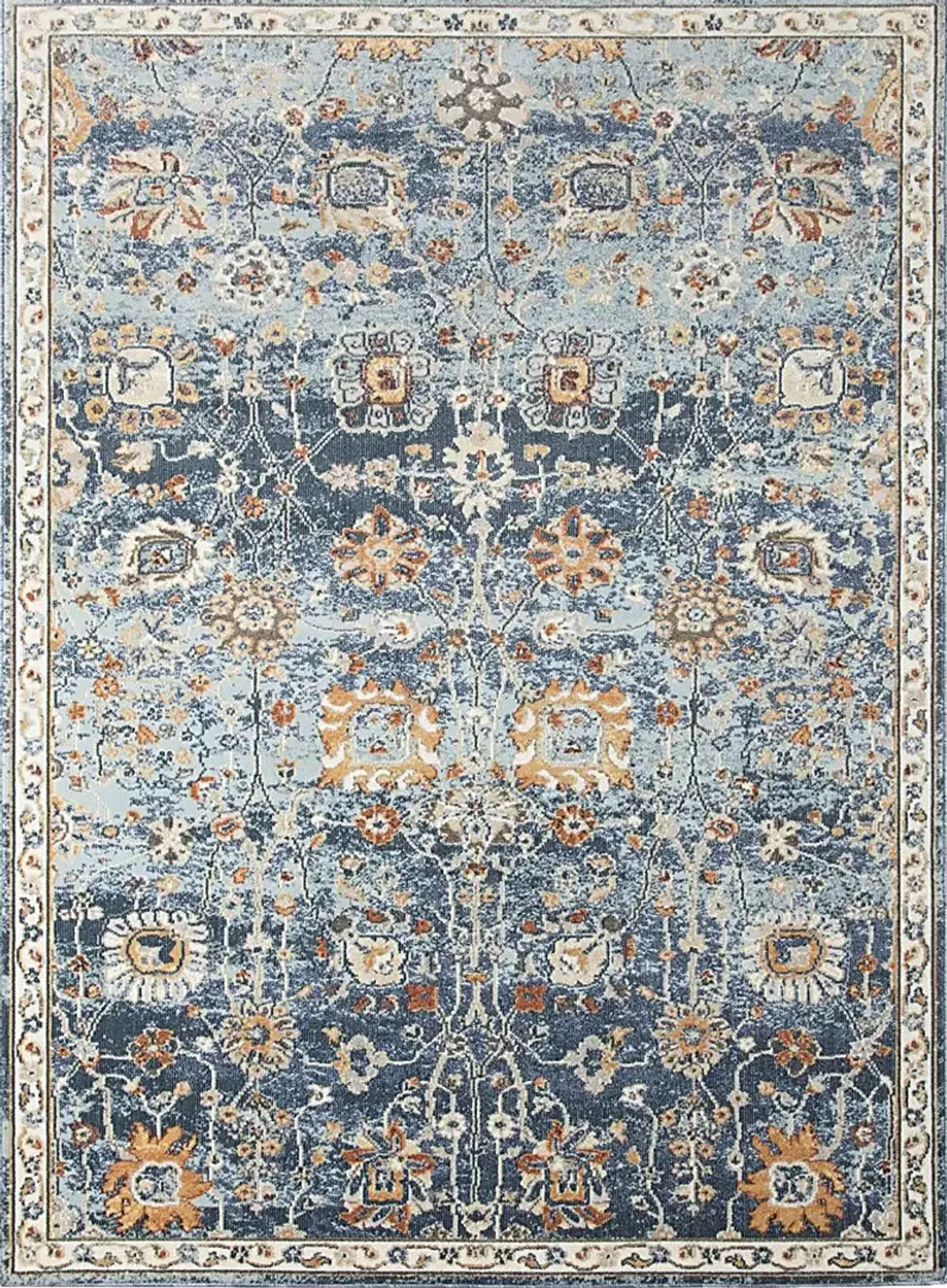 Pilvons Navy 5'1 x 7'6 Indoor/Outdoor Rug