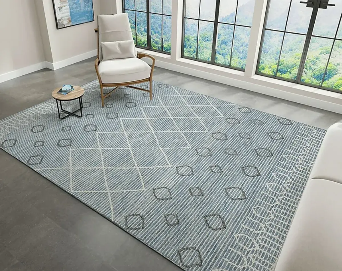 Arbornia Blue 5' x 8' Rug