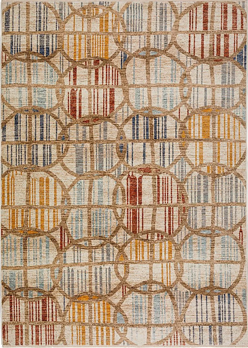 Ruoli Brown/Multi 5' x 7'10 Rug