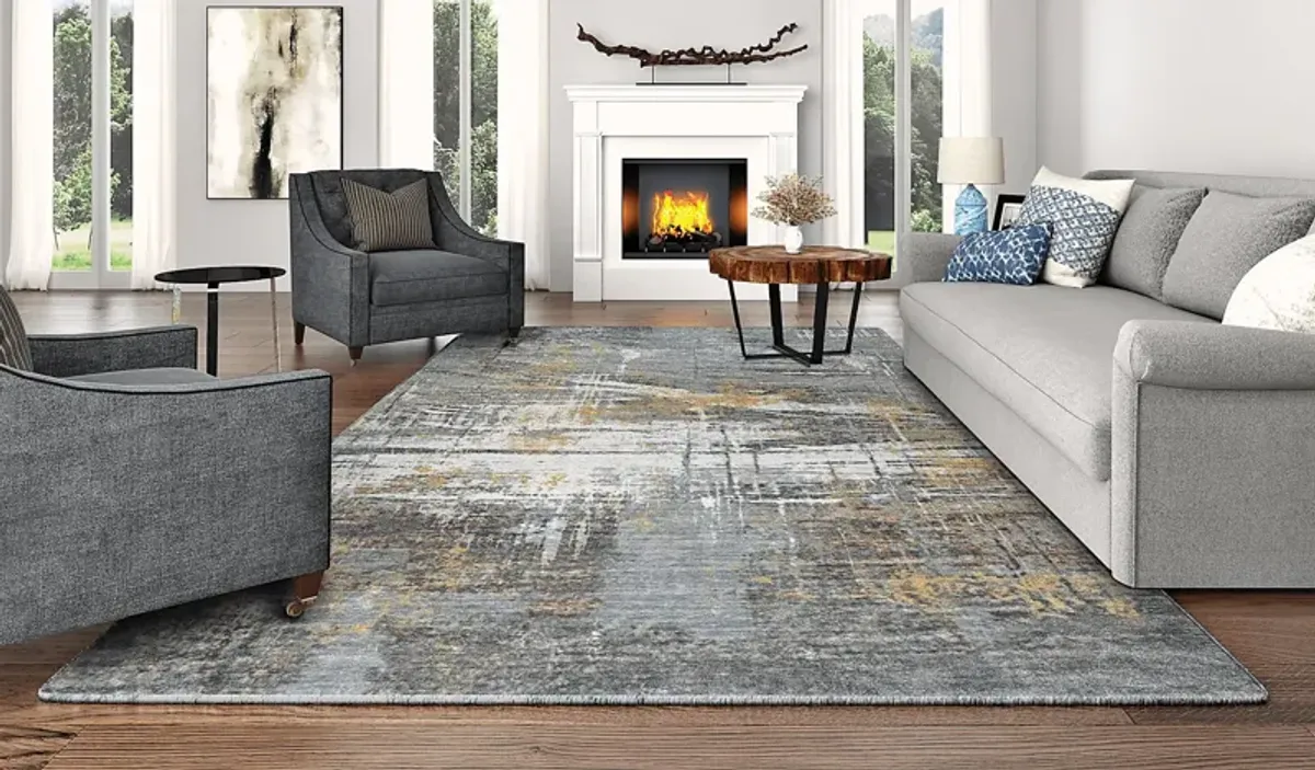 Hillswick Gray 5' x 8' Rug