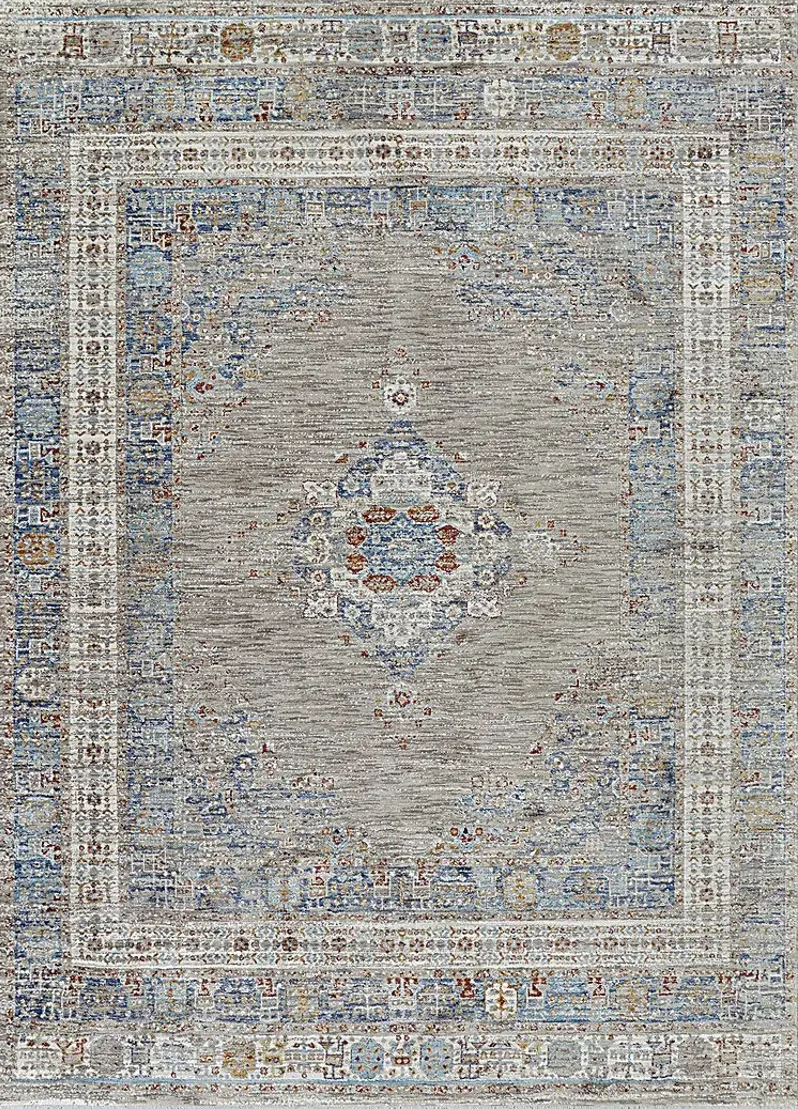 Riverdeen Blue/Brown 5'3 x 7'6 Rug