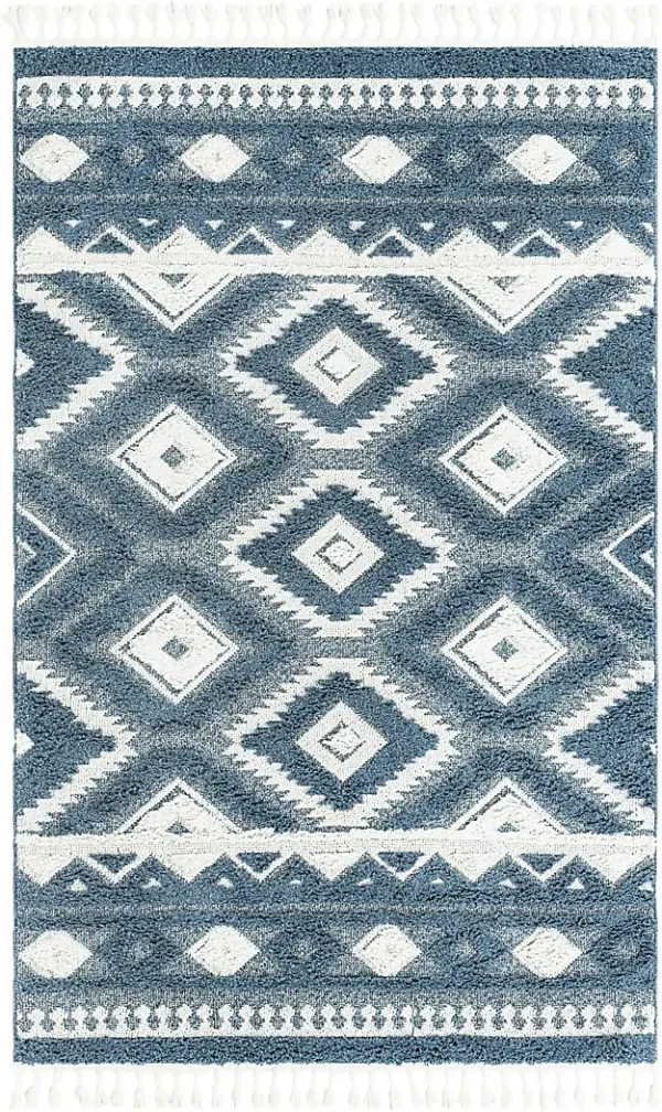 Paari Blue 5'3 x 8' Rug