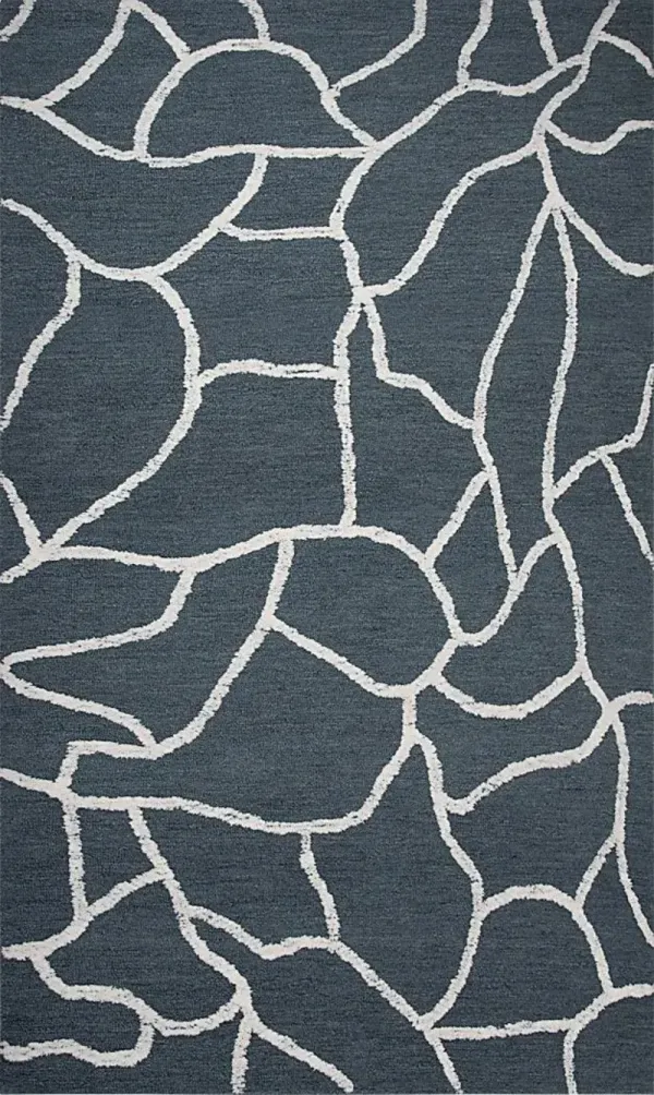 Bandurn Blue 5' x 7'6 Rug