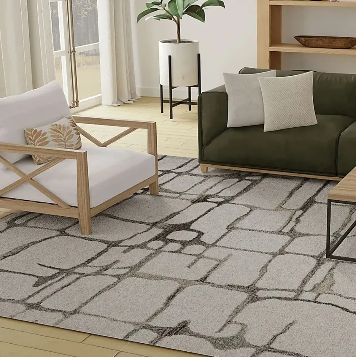 Comview Ivory 5' x 7'6 Rug
