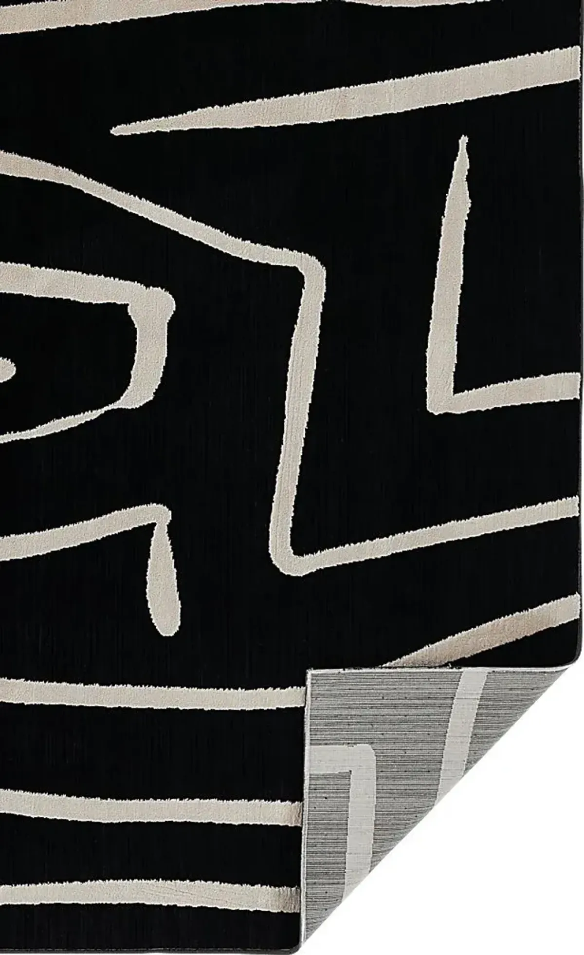 Dismon Black 5'3 x 7'6 Rug